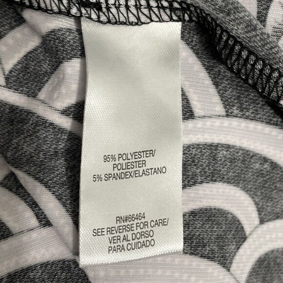 Studio One New York Women’s L Black White Floral Dress Liquid Knit Whimsigoth - Picture 5 of 11